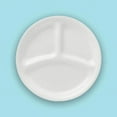 thumbnail image 1 of Corelle Winter Frost White 10.25" Glass Divided Dinner Plate, 1 of 3