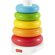 Fisher-Price Rock-a-Stack Ring Stacking Toy for Infants, Made with Plant-Based Materials