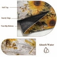 thumbnail image 6 of Large Round Rug 8Ft Washable Non-Slip, Farmhouse Sunflower Circle Area Rugs for Living Room Bedroom, Vintage Daisy Butterflies Rustic Wood Indoor Floor Mats Carpet Runner for Home Decor, 6 of 8