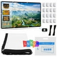 thumbnail image 1 of Projector Screen  150 inch Portable Projection Screen 16:9 Rear Front Projections Movies Screen for Indoor Outdoor Home Theater Backyard Cinema Travel, 1 of 1