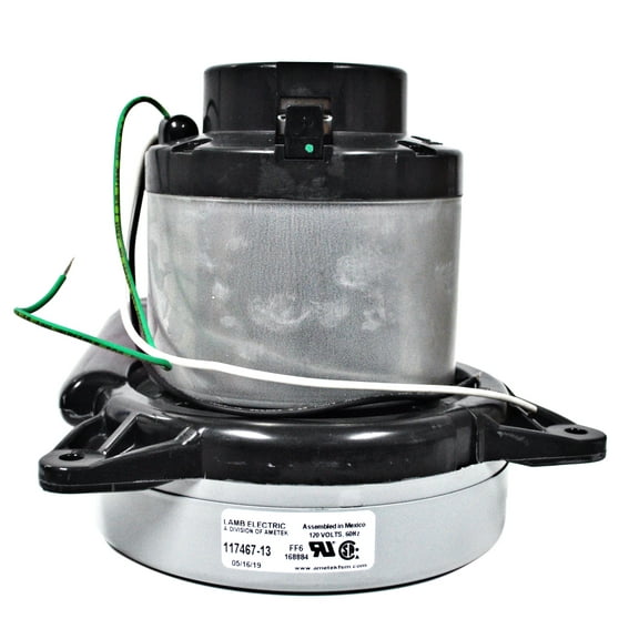 Ametek Lamb 7.2 Inch 120 Volt 2 Stage B/B Tangential Bypass Vacuum Motor 117467-13