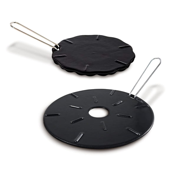 Cast Iron Heat Diffuser for Gas Stove â?? 2 Sizes Included â?? 8.25 and 6.75 Inch Heat Diffusers for Electric Stove - Gas Heat Plate - Cast Iron Simmer Plate for Gas Burners