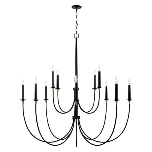 12 Light Chandelier In Transitional Style-52.75 Inches Tall And 54 Inches Wide     -Traditional Installation Capital Lighting 445601Kb