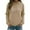 Khaki, variant on Jacquard Hoodie for Women 2025 Fall Winter Long Sleeve Casual Hooded Sweatshirt with Pockets Pullover Tops
