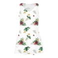 thumbnail image 4 of Staron Robes pour Femmes en Liquidation à Moins de 10 $ Coupe Ample Col en V Sans Manches Ligne A Robe d'Été avec Poches Printemps Imprimé Floral Bohème Fluide Tendance Robes de Plage S, 4 of 7