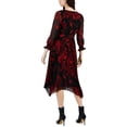 thumbnail image 2 of Taylor Womens Handkerchief Hem Midi Wrap Dress, 2 of 2