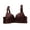 Coffee, variant on Women Backless Push Up Bra No Wire Comfortable Seamless Lingerie U Shaped Design Soft Nylon Fabric for Everyday Wear 36-42 ABC Multi Color Options