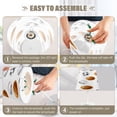 thumbnail image 4 of Ryvnso LED Bedside Table Lamp Basketball Football Baseball Bedroom Desk Lamps Nightstand Lampshade S, 4 of 7
