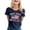 A1-Navy, variant on Patriotic T-Shirts for Women's 250th Anniversary 4th of July Graphic Casual T Shirt Printed With The For The 250th Anniversary Of The Founding Of The States (July 4th) Top Light Blue S