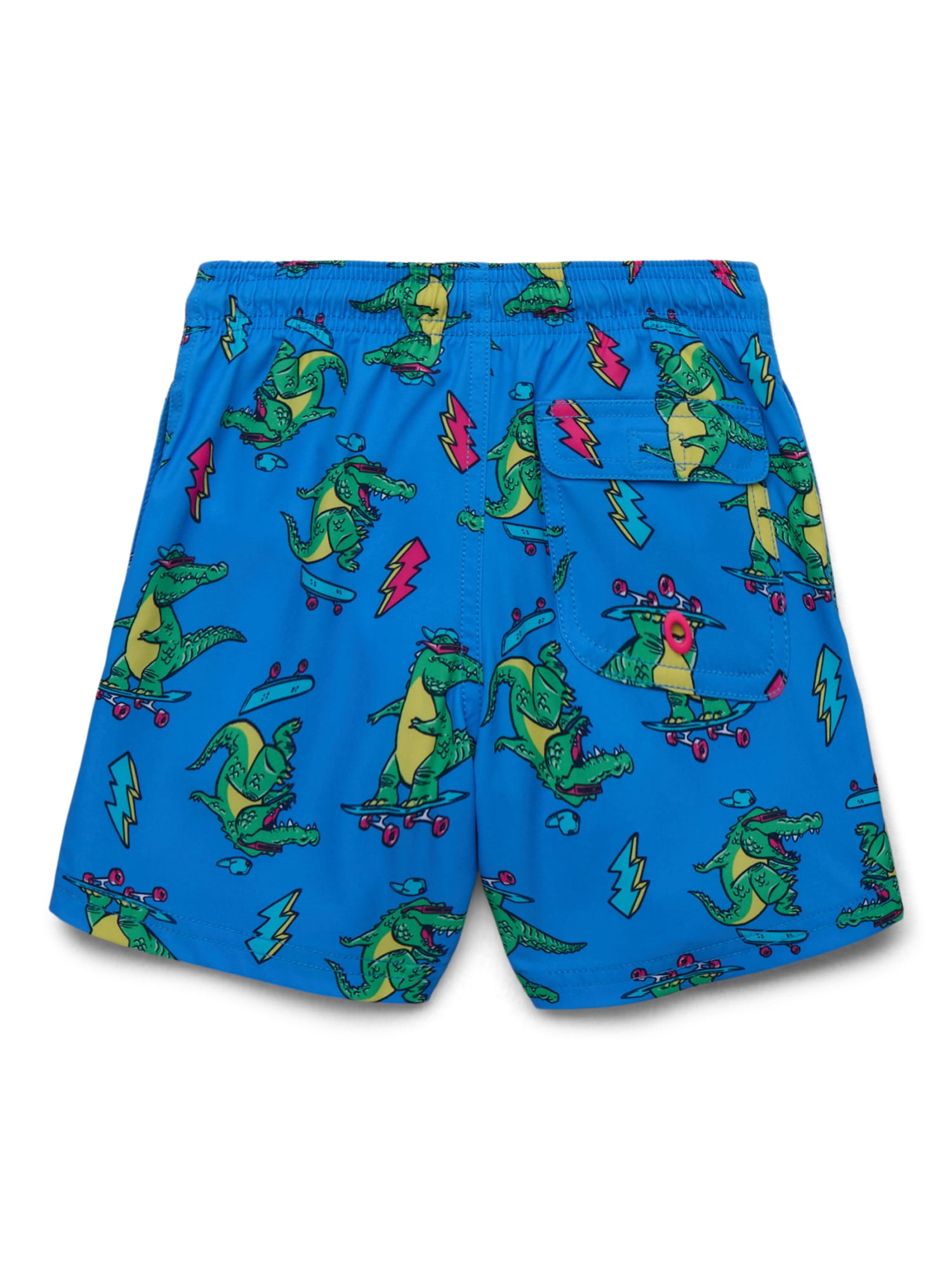 Wonder Nation Boys Long Sleeve Rashguard and Swim Trunks Set with UPF 50+, 2-Piece, Sizes 4-18 & Husky