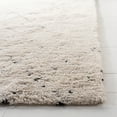 thumbnail image 3 of SAFAVIEH Casablanca Zaman Geometric Wool Shag Area Rug, Ivory/Black, 5' x 8', 3 of 9