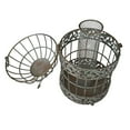 thumbnail image 2 of Kozy Life 13" Tall Rustic Metal Squirrel Proof Caged Bird Feeder, Hanging Bird Feeder for Garden, 2 of 9