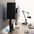 thumbnail image 3 of VIVO Universal Black Steel Clamp-on Desk / Table Speaker Stands, 2 Pack, 3 of 9