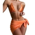 thumbnail image 1 of Conjunto de bikini a la moda para mujer, traje de baño de dos piezas con relleno sólido, ropa de playa Fridja nalpqowj19764, 1 of 4