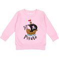 thumbnail image 2 of Inktastic Lil' Pirate Pirate Ship, Pink Bandana Toddler Sweatshirt, 2 of 4