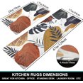 thumbnail image 2 of Boho Kitchen Rugs Set of 2 Non Skid Kitchen Mats for Floor Cushioned Anti Fatigue Kitchen Floor Mats Waterproof Comfort Mats for Standing Sink Laundry, 2 of 6