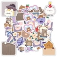 thumbnail image 5 of 35pcs Playful Animal Stickers Cute Bear Stickers Charming Animal Decals for Luggage Notebook Phone, 5 of 9