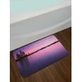 thumbnail image 2 of Lake Bath Mat, Calm Lake After Sun Disappeared with Hazy Evening Skyline Tranquil Nature Inspired Print, Non-Slip Plush Mat Bathroom Kitchen Laundry Room Decor, 29.5 X 17.5 Inches, Purple, Ambesonne, 2 of 2