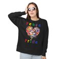 thumbnail image 2 of Peace Love Pride Maine Coon with Rainbow Sunglasses LGBT LGBTQ+ Sweatshirt Unisex Merch Cat Lover Kitten Owner Gifts - 01004, 2 of 6