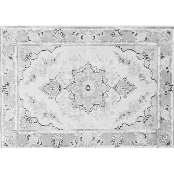 Ahgly Company Indoor Rectangle Persian Gray Traditional Area Rugs, 4' x 6'