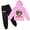 Pink, variant on Roblox Pullover Sweatshirt Hooded Teen Long Sleeve Tops and Sweatpants Set Casual 2 Pieces Tracksuit Outfits(6-14 Years)