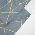 thumbnail image 6 of Efavormart 54"X54" Polyester Square Tablecloth With Gold Foil Geometric Pattern - Perfect for Wedding, Home Décor, Parties, Events, Holiday Parties, Banquet, and Decoration - Dusty Blue, 6 of 11