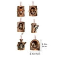thumbnail image 3 of Beautynvta 6 Pcs Forest Animal Christmas Ornaments, 3.15'' Cute Forest Animal in Tree Hole Ornaments for Christmas Tree, Personalized Acrylic Hanging Ornament, Gifts for Animals Lovers, 3 of 6