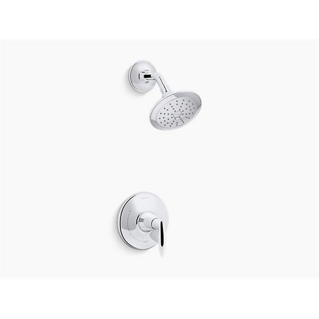 Kohler K-TS45106-4G-CP Alteo Rite-Temperature Shower Trim with Lever Handle & 1.75GPM Showerhead - Polished Chrome