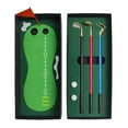 thumbnail image 2 of NIBOLOG 1 Set Mini Golf Pen Set Highly Reductive Golf Mini Course Stress Relief Putting Green 3 Clubs Balls And Flag Table Golf Game, 2 of 7