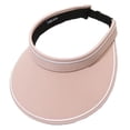 thumbnail image 2 of Sun Visor Hats for Women Wide Brim UV Protection Adjustable Large Golf Beach Cap Packable Travel Sport Visor/Pink, 2 of 8
