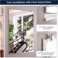 Wall Mounted Activity Mirrors, Large Full Body Mirror for Yoga, Glass