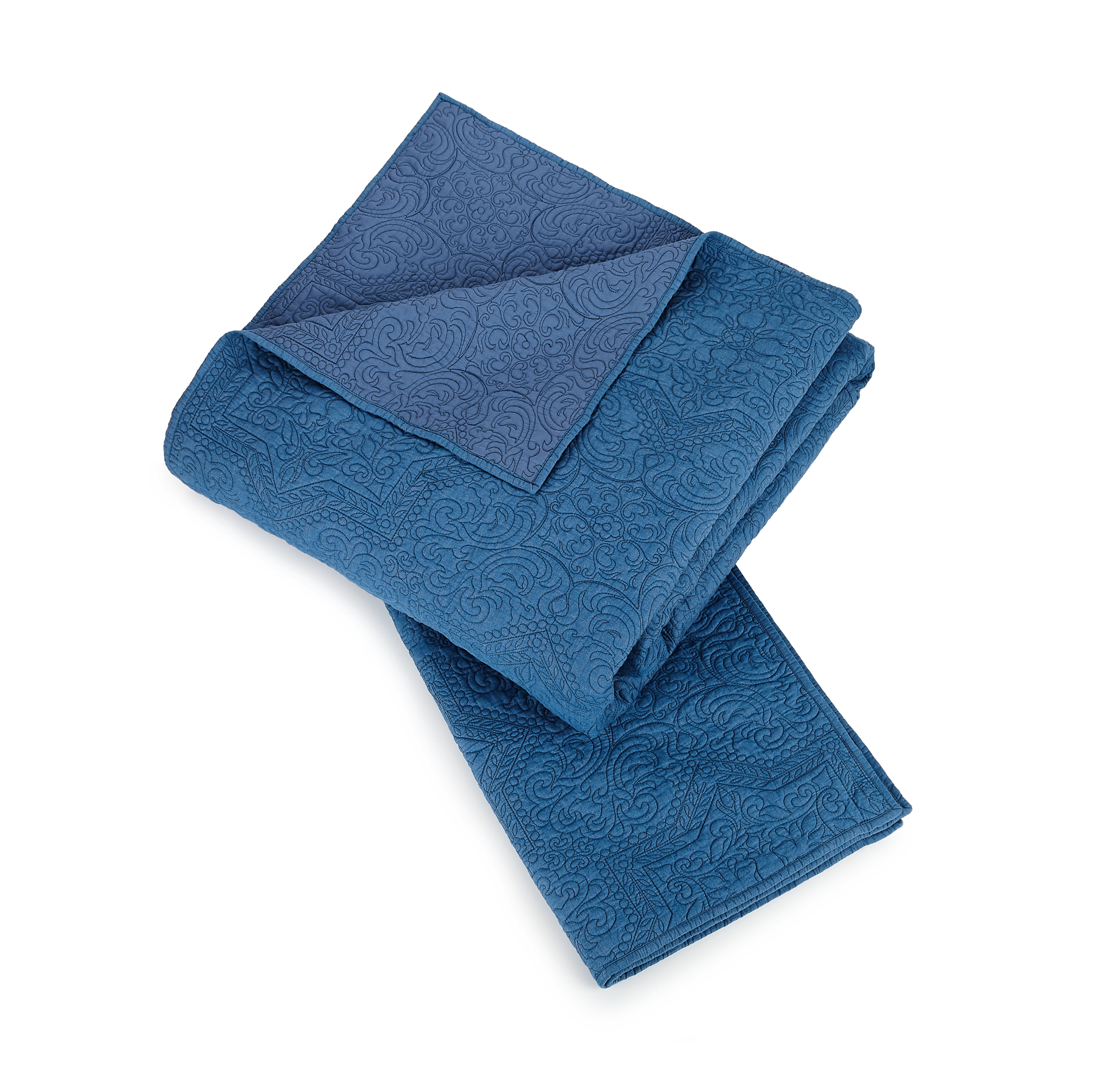 Better Homes & Gardens Solid Blue Chambray Full/Queen Quilt