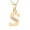 S, variant on EGNMCR Necklaces & Pendants Fashion Women Gift 26 English Letter Name Chain Pendant Necklaces Jewelry women Necklace