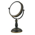 thumbnail image 2 of Ovente MLT42BZ 7.5 Inch LED Lighted Tabletop Makeup Mirror, 1x/10 Magnification, Bronze, 2 of 2