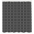 thumbnail image 3 of Ambesonne Afghan Shower Curtain, Oriental Eastern Motifs, 69"Wx84"L, Black White, 3 of 3