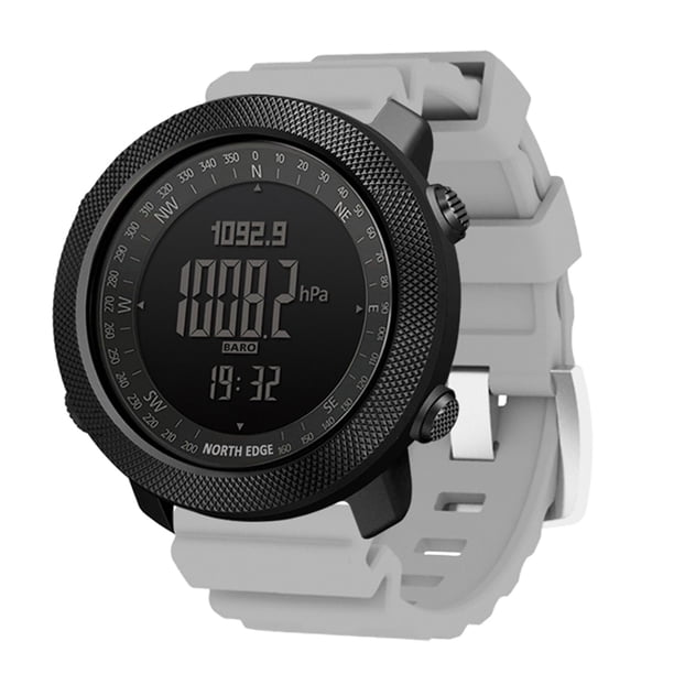 reloj deportivo Reloj deportivo funciones, podómetro, cronómetro de temperatura con retroiluminación para hombres, Magideal reloj deportivo