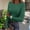 A1 Blackish Green, variant on Underscrub Long Sleeve Women Comfy Knit Tops Funny Graphic Pattern Shirts Casual Crew Neck Shirt Trendy Cheetah Print Slim Blouse Fall Winter Soft Under Tops For Daily Wear Beige S