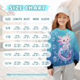 thumbnail image 7 of Xoenoiee Axolotl Bubble Print Crewneck Sweatshirts for Girls Kids Long Sleeve Oversized Sweatshirts Side Slit Loose Teen Girl Pullover Tops, 5-6 Years, 7 of 7