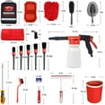 thumbnail image 4 of Car Wash Kit - Car Cleaning Kit,Car Wash Kit with Foam Gun, Microfiber Sponge and Towels,Tire Brush, Collapsible Bucket,Car Wash Foam Gun, 4 of 7