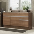 thumbnail image 1 of Mueble de Cocina Madesa Glamy 150 cm 2 Cajones 2 Puertas Marrón, 1 of 10