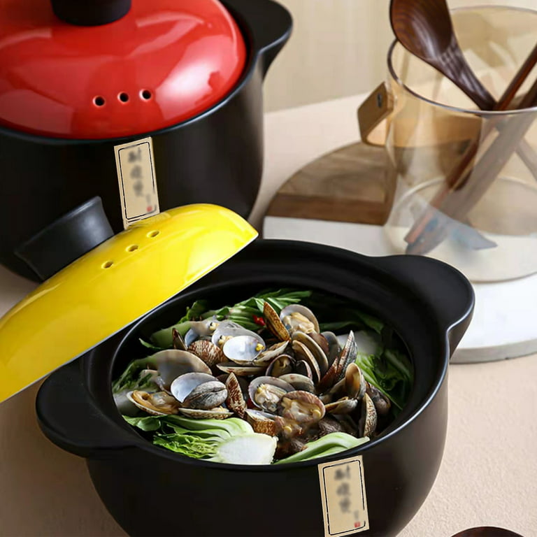 Japanese Gas Casserole Cartoon Ceramic Saucepan Clay Soup Pot Cooking Tools  Cookware Kitchen Pot Cooking Pan Kitchen Supplies