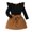 Black, variant on GYRATEDREAM Kids Toddler Baby Girl Skirt Outfit Long Sleeve Pullover T-shirt Tops Corduroy Mini Skirt Set 2Pcs Fall Winter Clothes for 7Y Black
