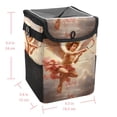 thumbnail image 5 of Cupid Foldable Car Garbage Can with Lid, Leak-Proof, and Hanging Storage Bag - Trash Can for Car, Car Trash Bin, Mini Trash Can, 5 of 6