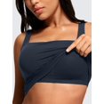 thumbnail image 4 of Sujetador deportivo CRZ YOGA Butterluxe con cuello cuadrado Longline Navy M, 4 of 5