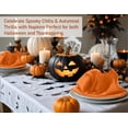thumbnail image 5 of Ruvanti Cloth Napkins Set of 6, 18x18 Inches Napkins Cloth Washable, Soft, Durable, Absorbent, Cotton Blend. Table Dinner Napkins Cloth for Thanksgiving, Halloween Dinners Parties - Orange/Fall, 5 of 7
