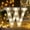 W, variant on COFEST Home Decor,Alphabet Led Letter Lights Light Up White Plastic Letters Standing Hanging A-M & H