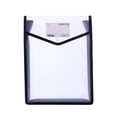 thumbnail image 1 of Senbaida A4 Transparent Document Pouch with Snap Closure, White, 1 Count, 1 of 6