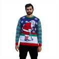 thumbnail image 1 of Playful Santa Sweater Men's Ugly Christmas Sweater, 1 of 3