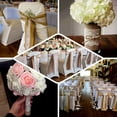 thumbnail image 5 of Efavormart 5"x108" | Natural Burlap With Lace Chair Sash, Hessian Fabric Rustic Jute Chair Sash, Chair Bow, 5 of 10