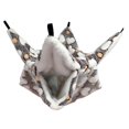 thumbnail image 2 of Accesorio de Jaula para Hamaca de Hámster, Juego Colgante de Doble Capa, Juguete de Nido Suave Cálido para Dormir para Animales Pequeños, Hurón, Plane Marrón Sunnimix Hamaca de hámster, 2 of 8
